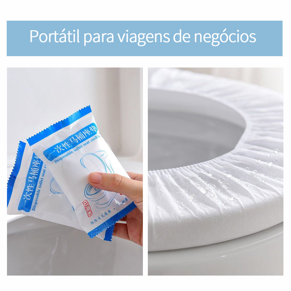 Protecteur de siège de toilette Serviette hygiénique réutilisables ou jetable// Ensemble de 5 Packs-10 Packs