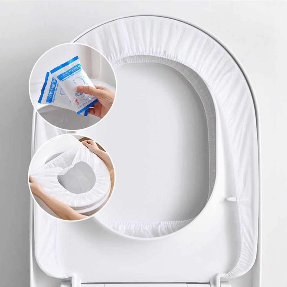 Protecteur de siège de toilette Serviette hygiénique réutilisables ou jetable// Ensemble de 5 Packs-10 Packs